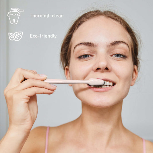 Pursonic Ultimate Oral Care Bundle: USB Rechargeable Collapsible Water Flosser & Wide Brush Head Charcoal Toothbrush