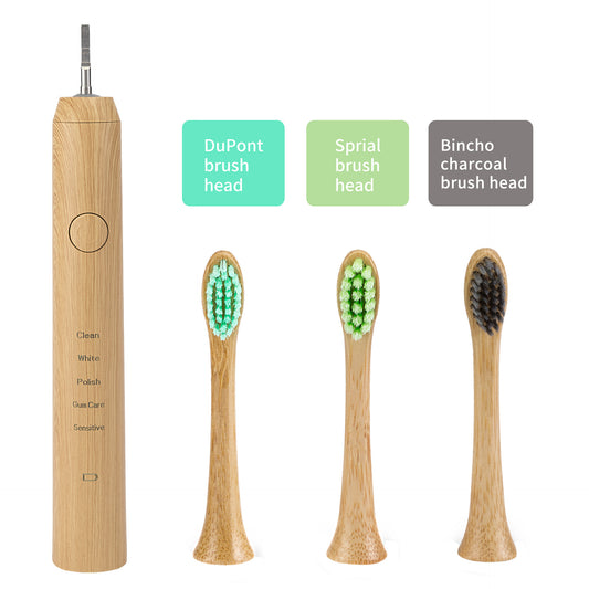 Bamboo Magnetic Levitation Environmentally Friendly Soft Bristled Electric Toothbrush